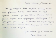 Kendisine minnet duyuyorum ve herkese de şiddetle tavsiye ediyorum